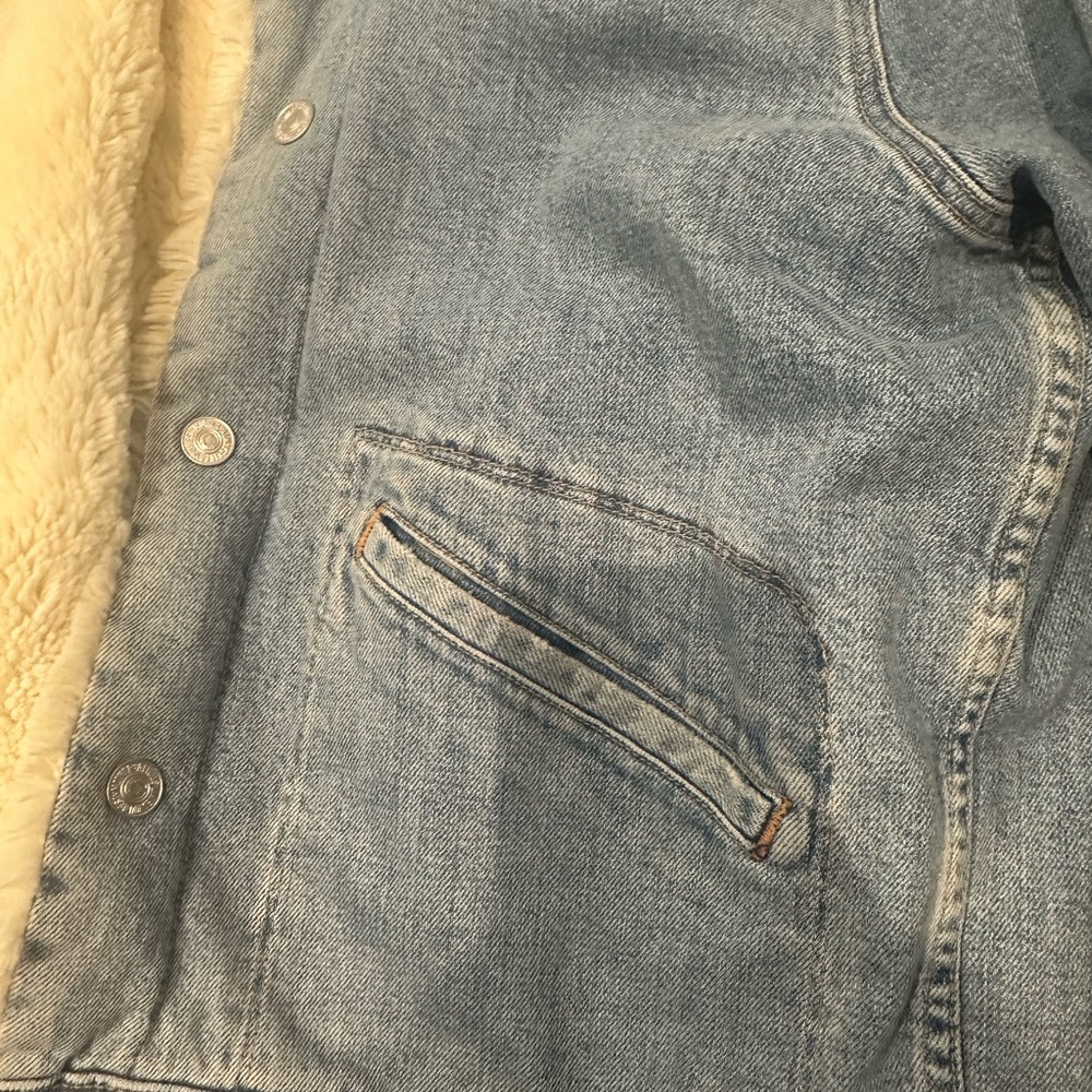 Mother Superior Denim Sherpa-Lined Jacket - Picture 6 of 6